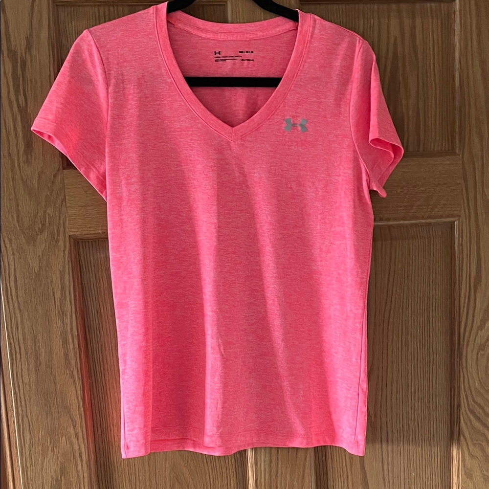 Under Armour Women's Bright Pink Short Sleeve Tee